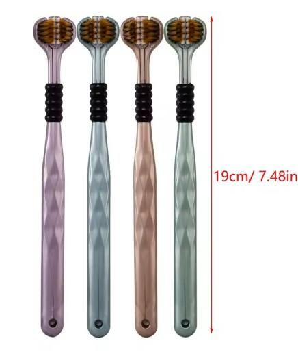 3 SIded Tooth Brush Pack of 4